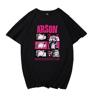 KPOP BTS J-HOPE ARSON เดียวกันผ้าฝ้ายเสื้อยืดผู้ชายผู้หญิง Plus ขนาดหลวมคู่แขนสั้น TOP Harajuku แฟชั่นเสื้อลำลอง TEE&lt;202