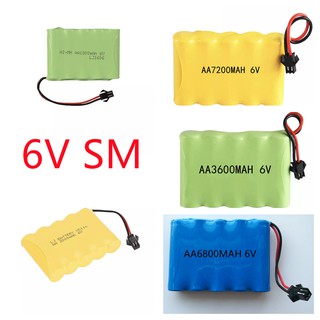 ภาพหน้าปกสินค้าแบตเตอรี่ ถ่านชาร์จแบตเตอรี่รถบังคับ  6V  700-7200mah  SM ที่เกี่ยวข้อง