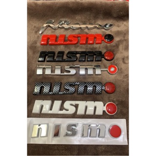 NISMO โลโก้ โครเมียม รถแต่ง รถแข่ง 3M CHROME CAR BADGE DECALS LOGO STICKER EMBLEM LABEL SKYLINE GT-R NISSAN