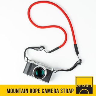 ภาพหน้าปกสินค้าสายคล้องกล้อง เชือกปีนเขา ปลายแบน คล้องคอ ( Leica Style Camera Strap สายคล้อง สาย กล้อง ) ที่เกี่ยวข้อง