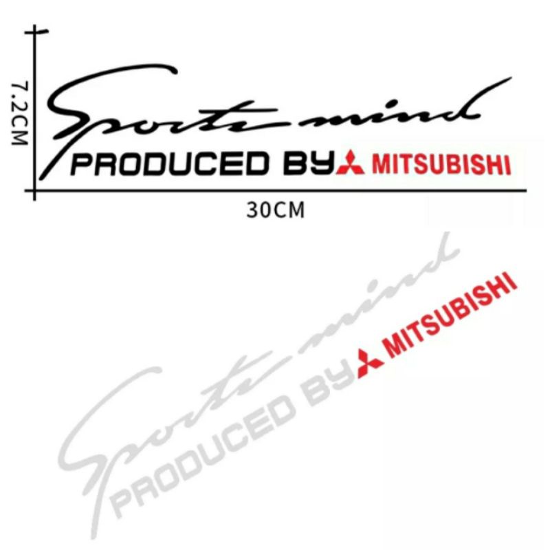 mitsubishi-logo-สติ๊กเกอร์โลโก้มิตซูบิชิ-สามเหลี่ยมสีแดง-สีดำ-สติ๊กเกอร์-pvc