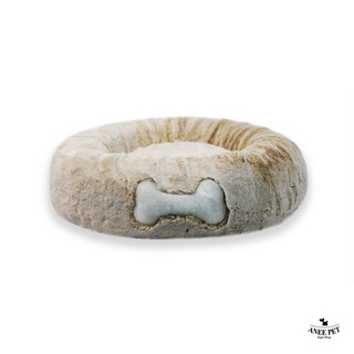 Aneepet Premium Donut Bed (Gold) ที่นอนสุนัข แมว เบาะรองขนนุ่ม วัสดุพรีเมี่ยม