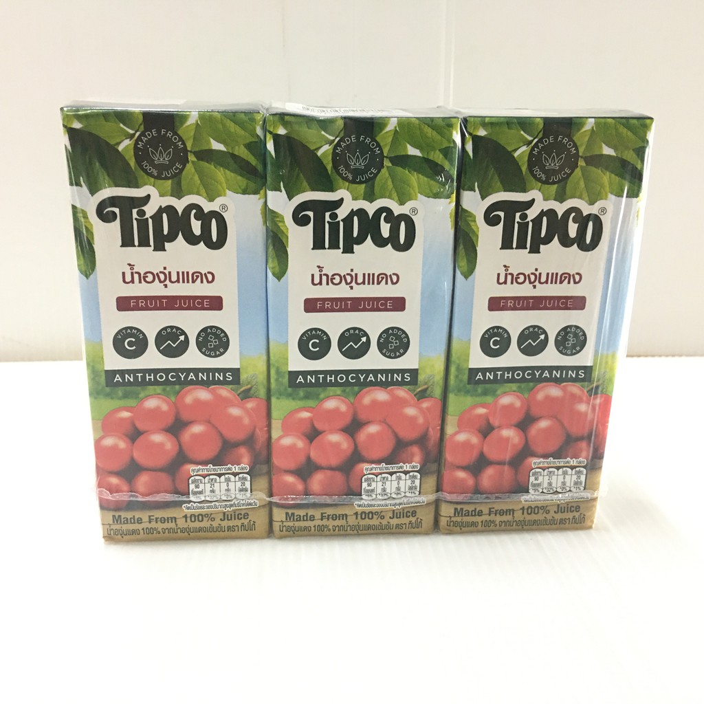 แพ็ค-3-tipco-fruit-juice-น้ำผลไม้-ตรา-ทิปโก้-มี-8-สูตร-200-มล