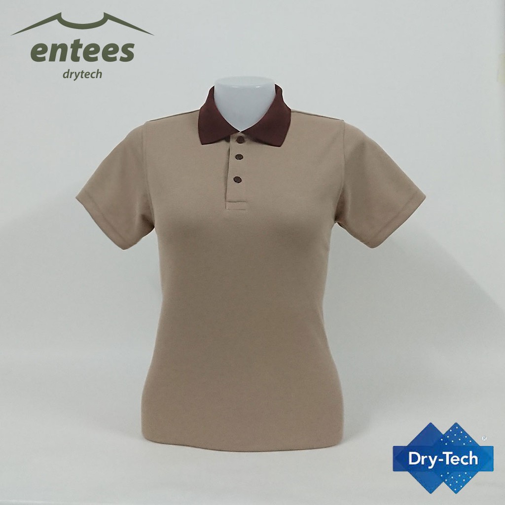 เสื้อโปโล-drytech-สีกากี