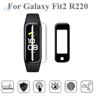 Cre ฟิล์มกันรอย TPU นิ่ม แบบใส 3D 3 ชิ้น สําหรับ Samsung Galaxy Fit 2 SM R220 Smart Wristband Fit2