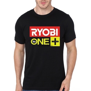 เสื้อยืดผ้าฝ้ายพิมพ์ลายขายดี เสื้อยืดแขนสั้นลําลอง พิมพ์ลาย Ryobi แบบกําหนดเอง DIY สําหรับผู้ชาย