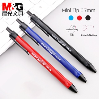 สินค้า M&G ปากกาหมึกเจล 0.7 มม. สีดําสีแดงสําหรับโรงเรียนสํานักงานโรงเรียน