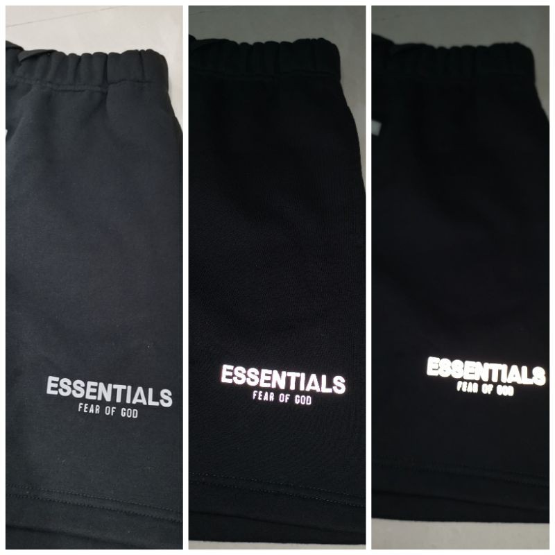 ภาพสินค้าไฮเอน Fog 3M reflective black white gray shorts essentials streamer sports pants จากร้าน nysocialclub บน Shopee ภาพที่ 3
