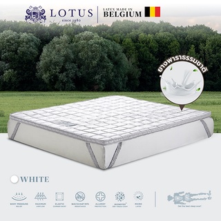 สินค้า Lotus ที่นอนยางพารานุ่มสบาย รุ่น Forestex I - White หนา 2 นิ้ว ส่งฟรี