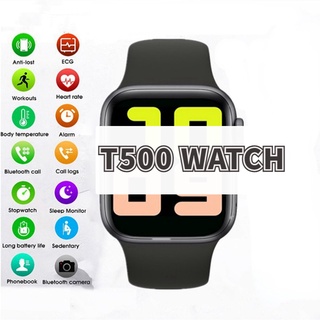 นาฬิกาข้อมือสมาร์ทวอทช์ T500 รองรับ Android i0S วัดอัตราการเต้นของหัวใจ WhatsApp