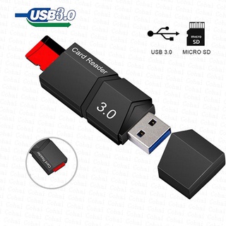 เครื่องอ่านการ์ด Micro SD USB 3.0 การ์ดรีดเดอร์ 2.0 สําหรับ USB Micro SD อะแดปเตอร์แฟลชไดรฟ์ การ์ดรีดเดอร์หน่วยความจําอัจฉริยะ SD Card Reader