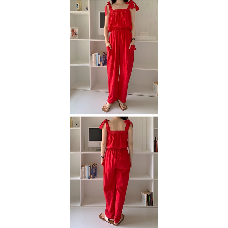 พร้อมส่ง-red-alice-jumpsuit-c3071-จั๊มสุทขายาว-จั๊มสูทขายาวผูกโบว์