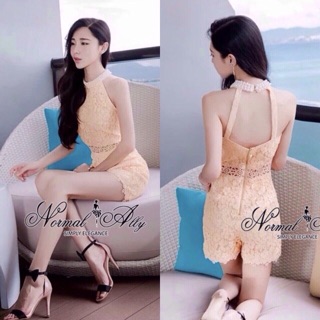 🎉Normal Ally Present Peal Elegance and lace jumpsuit