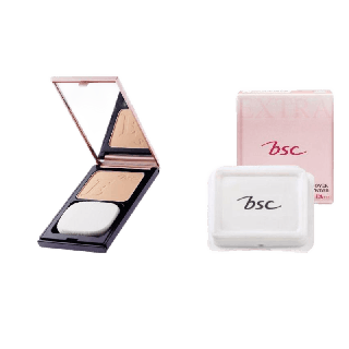 BSC SUPER EXTRA COVER HIGH COVERAGE POWDER SPF30 PA+++ แพคคู่สุดคุ้ม (ตลับจริง และตลับ รีฟิลแบบเติม) แป้งผสมรองพื้น