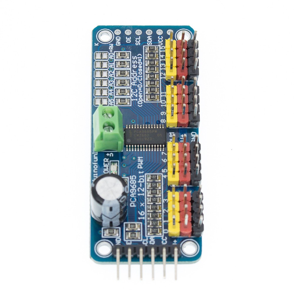 PCA9685 16 Channel 12-bit PWM Servo motor Driver I2C Module Robot ...