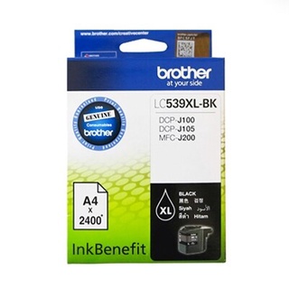 Brother LC-539XLBK Black Ink Cartridge ตลับหมึก สีดำ อิงค์เจ็ทรุ่น DCP-J100, DCP-J105, MFC-J200