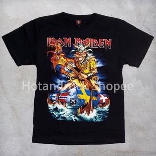 เสื้อยืดใหม่ 2022เสื้อวง Iron Maiden TDM 1233 HotandrockL XL  XXL 3XL