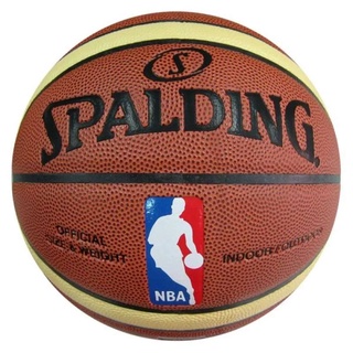 Nba SPALDING รองเท้าบาสเก็ตบอล หนัง PU นิ่ม ขนาด 7