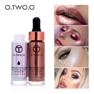 O.TWO.O Liquid เน้นแต่งหน้าเน้นครีมคอนซีลเลอร์ชิมเมอร์ใบหน้าโกลว์อัลตร้าเข้มข้น bronzing แสงสว่างลดลง # 6051