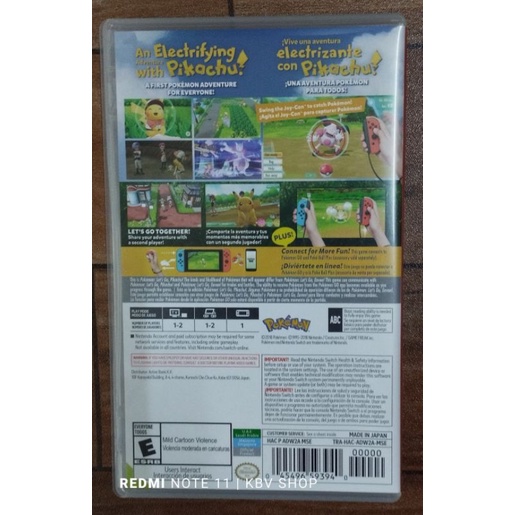 ภาพหน้าปกสินค้า(มือ 2 พร้อมส่ง) Nintendo Switch : Pokemon Let's go Pikachu มือสอง มีภาษาอังกฤษ จากร้าน kbv.shop บน Shopee