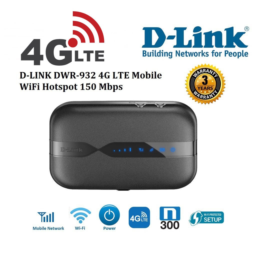 ภาพหน้าปกสินค้า️พอกเก็ตไวไฟ ใส่ซิม ️ D-LINK (DWR-932C) N300 4G/LTE WiFi Mobile Modem Router Pocket WiFi พกพาไปได้ทุกที่ 3y. จากร้าน hardware_corner บน Shopee