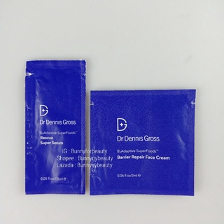 ขายเป็นคู่ Dr. Dennis Gross B3Adaptive Superfoods Rescue Super Serum 1.5 ml &amp; Barrier Repair Face Cream 2 ml