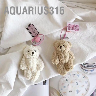Aquarius316 พวงกุญแจ จี้ตุ๊กตาหมีน่ารัก ขนาดเล็ก สําหรับกระเป๋านักเรียน กระเป๋าถือ