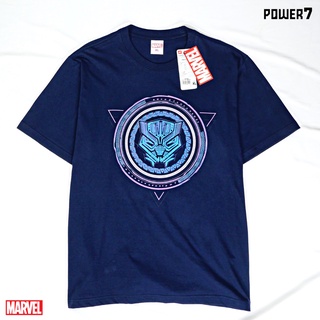 ผ้าฝ้าย 100% เสื้อยืดการ์ตูน ลาย มาร์เวล Black Panther ลิขสิทธ์แท้ MARVEL COMICS  T-SHIRTS (MVX-176)S-3XL