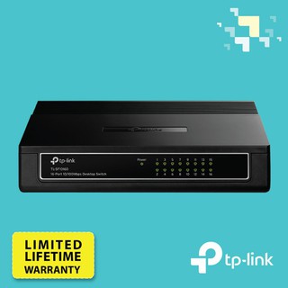 Switching Hub TP-LINK (TL-SF1016D) 16 Port (11") สวิตซ์แยกสายแลน 10/100 สินค้ารับประกันศูนย์ในไทย