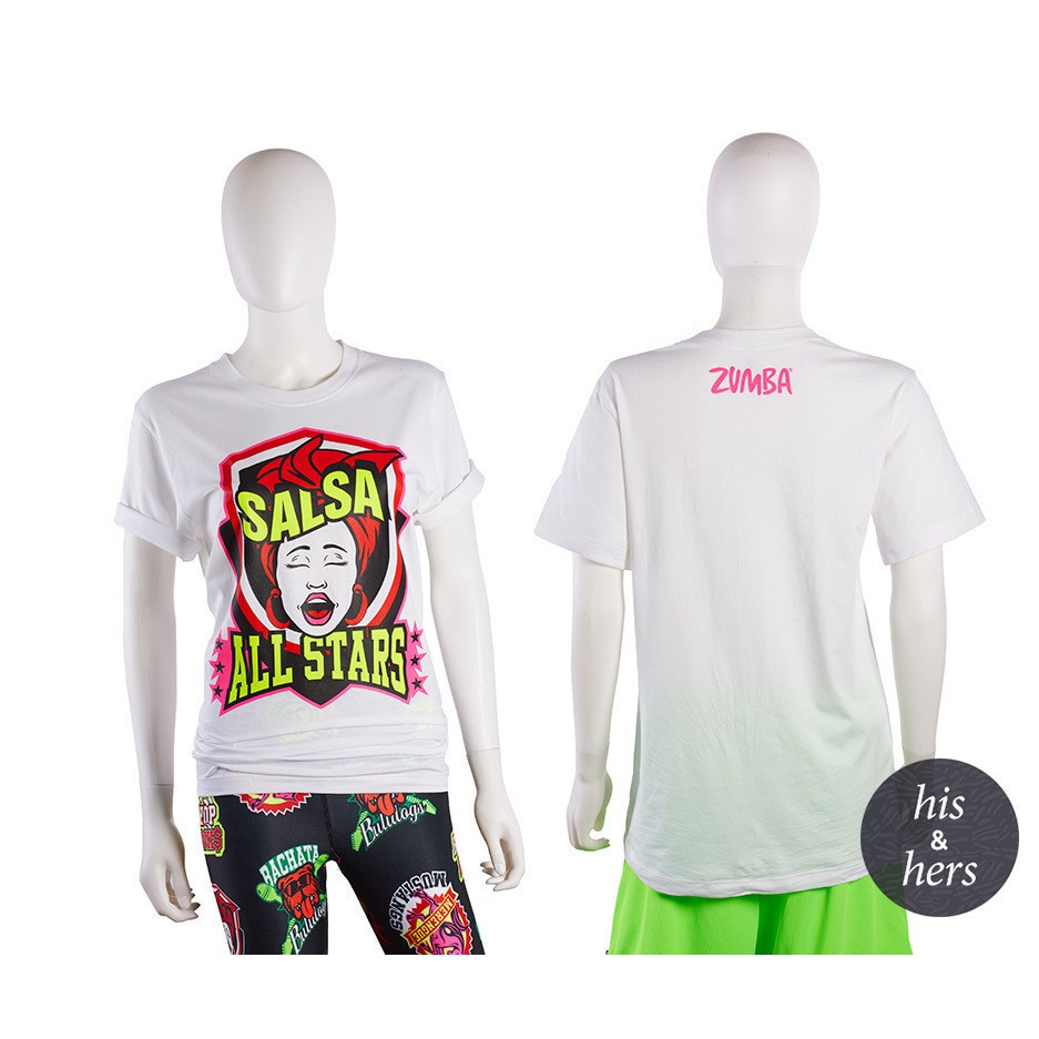 Zumba Salsa All Stars Tee (เสื้อยืดออกกำลังกายซุมบ้า) | Shopee Thailand