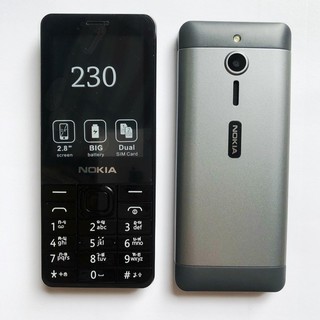 โทรศัพท์มือถือ  โนเกียปุ่มกด NOKIA 230 (สีดำ) 2 ซิม จอ  2.8นิ้ว รุ่นใหม่ 2020