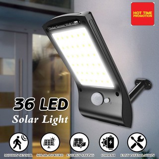 โคมไฟพลังงานแสงอาทิตย์ โคมไฟโซลล่าเซลล์ โคมไฟLED Solar motion light 36 LED