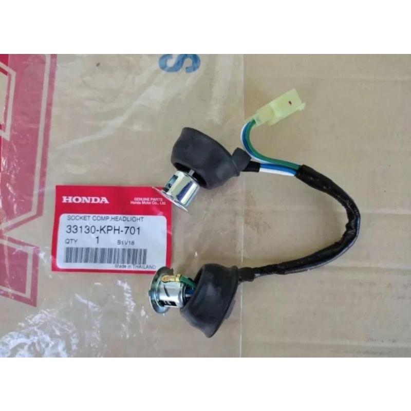 ขั้วไฟหน้า-จุกไฟหน้า-honda-wave-เวฟ125i-ไฟเลี้ยวบังลม-เวฟ125s-ไฟเลี้ยวบังลม-ใช้ร่วมกันได้-แท้ศูนย์-รหัส-33130-kph-701