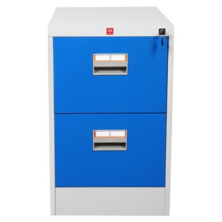 File cabinet CABINET 2DRAWERS KCDX-2-RG BLUE Office furniture Home &amp; Furniture ตู้เอกสาร ตู้ลิ้นชักเหล็ก 2 ลิ้นชัก KCDX-