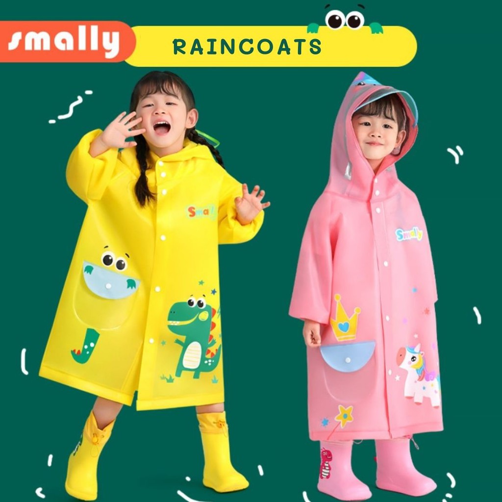 รูปภาพของพร้อมส่ง เสื้อกันฝนเด็ก Raincoats ชุดกันฝนลองเช็คราคา