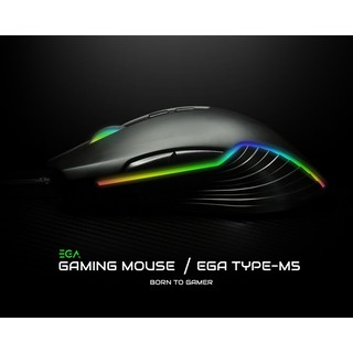 ภาพขนาดย่อของภาพหน้าปกสินค้าเมาส์มาโคร RGB EGA Type M5 เมาส์เกมมิ่ง Gaming Macro Mouse ประกันศูนย์ 2 ปี จากร้าน huskshop บน Shopee