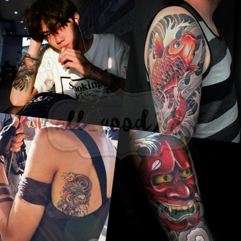 japanese-tattoo-sticker-สติ๊กเกอร์รอยสัก-แทททูกันน้ำ-รอยสักแนวญี่ปุ่น-13