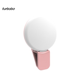 Turbobo คลิปไฟแฟลช LED ทรงกลม สําหรับถ่ายภาพเซลฟี่ โทรศัพท์มือถือ