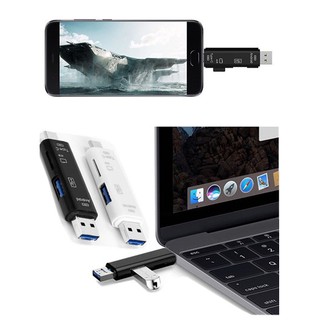 ภาพขนาดย่อของภาพหน้าปกสินค้าType C / USB / Micro USB SD TF Memory Card Reader OTG Adapter 5 in 1 USB 3.0 จากร้าน newpower2 บน Shopee