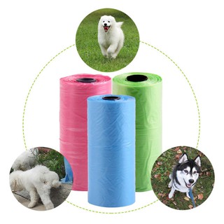 สินค้า ถุงเก็บอุจจาระสุนัข ถุงอึ ถุงใส่อึ แพ็ค 5 ม้วน(คละสี) ถุงเก็บอึสัตว์เลี้ยง poop bag