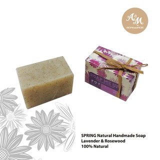 Aroma&amp;More  SPRING-Natural Aromatic Handmade Soap สบู่สูตรธรรมชาติผสมน้ำมันหอมระเหยสูตรผสม Spring 70g