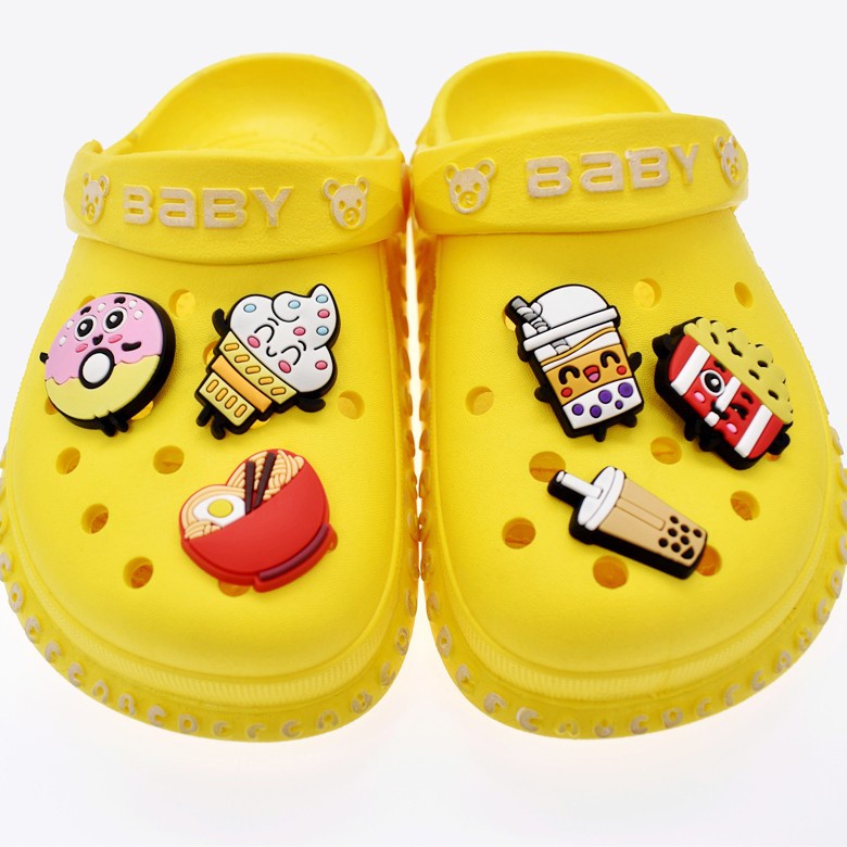 พร้อมส่ง-กระดุมติดรองเท้า-crocs-jibbitz-pins-สีสันสดใส-สีมาการอง-diy