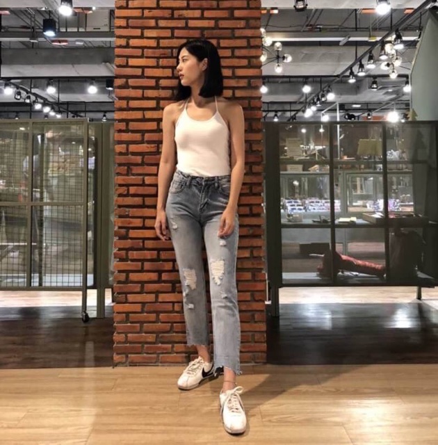 กางเกงยีนส์แฟชั่นขายาว-warehouse-jeans