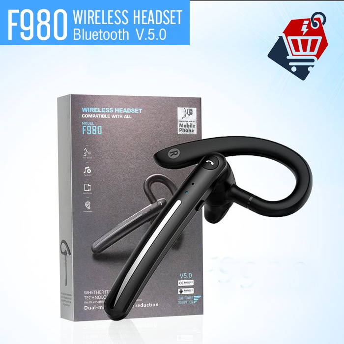 ของแท้ F980 Wireless Headset Bluetooth 5.0 หูฟังบลูทูธ ตัดเสียงรบกวน V ...