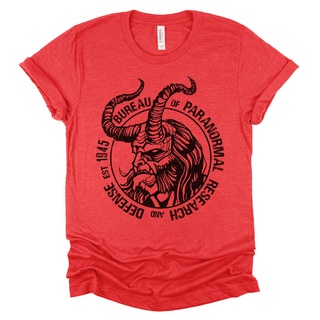 [100% Cotton] เสื้อยืด ผ้าฝ้าย 100% พิมพ์ลายโลโก้ Hellboy Bureau Of Paranormal Research Defense แฟชั่นสําหรับผู้ชาย
