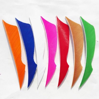 50pcs ยิงธนู Arrow Feather ปีกขวา 4 "SHIELD ตัดตุรกี Vanes Fletching Fit สำหรับล่าสัตว์ยิงลูกศร Accessories