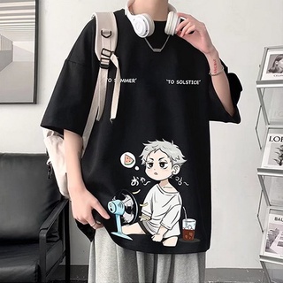เสื้อเชิ้ตแขนสั้นลําลอง ทรงหลวม พิมพ์ลาย สีขาว แฟชั่นคู่รัก สไตล์เกาหลี สําหรับผู้ชาย และผู้หญิง