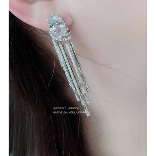 Diamond Earring งานเพชร CZ แท้ งานสวยมว้ากกกกกถึงมากที่สุดคะ รุ่นนี้แนะนำเลยค่ะ เพชรเยอะ เพชรน้ำขาวมากๆ