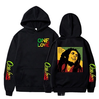 เสื้อกันหนาว มีฮู้ดดี้ ลาย Rapper Bob Marley สไตล์ฮิปฮอป สําหรับผู้ชาย และผู้หญิง