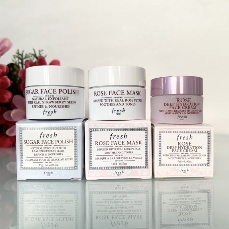 แท้-fresh-rose-face-cream-face-mask-sugar-face-polish-exfoliator